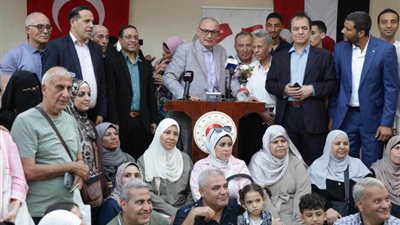 سفارة تركيا بالقاهرة تحتفل بعيد الأضحى مع عائلات من مصر وغزة