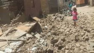 تعرض منزلين للانهيار بكوم أمبو في أسوان دون خسائر بشرية