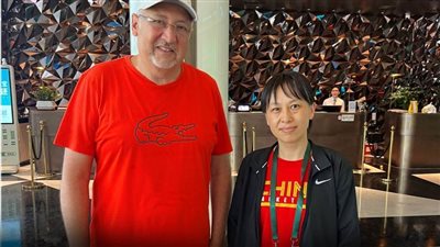 محمد محرم يلتقي رئيس قسم الشباب في اتحاد كرة السلة الصيني