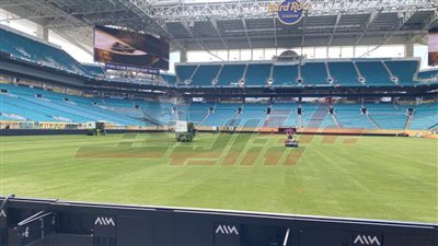 بالصور.. ستاد هارد روك بميامي يستعد لاستضافة الأهلي (خاص)