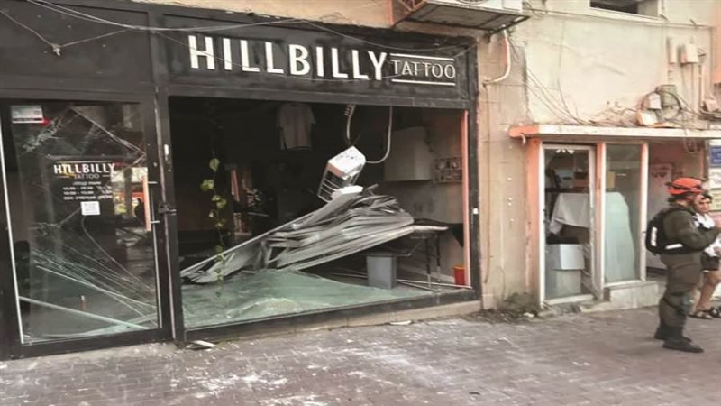 الدمار في تل أبيب