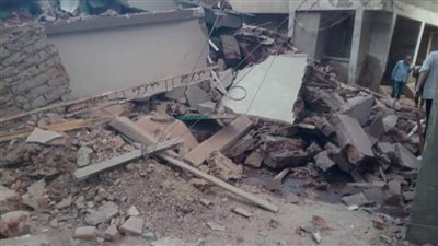 إصابة شخصين في انهيار منزل أثناء صيانته بالدقهلية 
