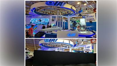 إغلاق مفاجئ لجناح إسرائيل بمعرض باريس الجوي وتغطيته بقماش أسود