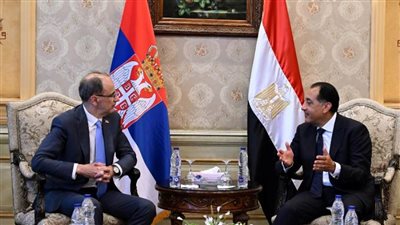 بدء جلسة مباحثات موسعة بين رئيس الوزراء ونظيره الصربي لبحث سبل تعزيز التعاون بين البلدين