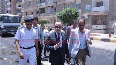 رصف شارع الاستاد الرياضي ضمن الخطة الاستثمارية بكفر الشيخ