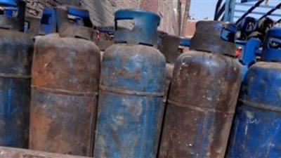 ضبط 236 أسطوانة غاز منزلي قبل بيعها في السوق السوداء بالغربية