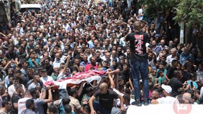 تشييع جثمان الشهيد محمد الهور في بلدة صوريف