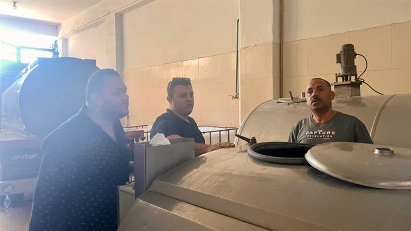 ضبط البان فاسدة