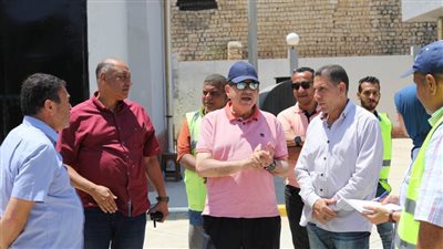 جولة تفقدية لرئيس شركة الصرف الصحي لمحطات الشركة 