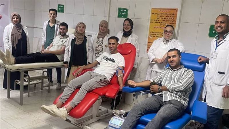 جانب من حملة التبرع