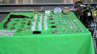 ضبط بؤر إجرامية لتجارة المخدرات والأسلحة النارية 