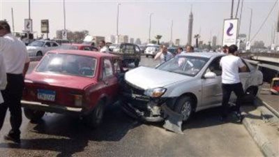 إصابة 7 أشخاص بحادث تصادم بين سيارتين ملاكي بصحراوي البحيرة