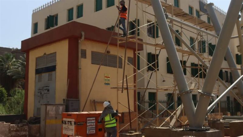 الكوبرى قبل تركيبه