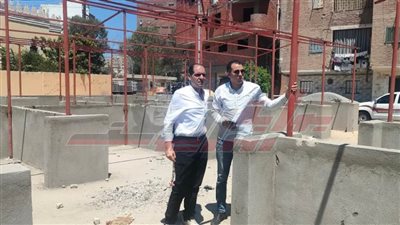 استمرار أعمال إنشاء سوق ميت علوان الحضاري بكفر الشيخ 