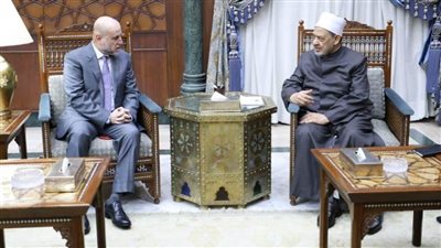 شيخ الأزهر يستقبل قاضي قضاة فلسطين ووزير الأوقاف الفلسطيني