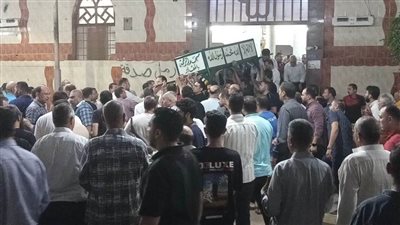 تشييع جثمان المهندس محمد طلعت ضحية سنترال رمسيس من مسقط رأسه في الدقهلية 