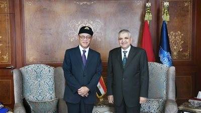 الفريق أسامة ربيع يلتقي السفير الياباني لبحث مستجدات التعاون في مجالات التدريب والتسويق 