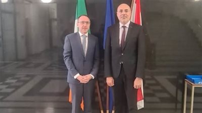 سفير مصر بدبلن يبحث مع وزير الدولة الأيرلندي تعزيز التعاون في مجال الخدمات المالية