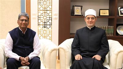 مفتي الجمهورية يستقبل سفير الهند بالقاهرة لبحث التعاون الديني وسبل مواجهة التطرف