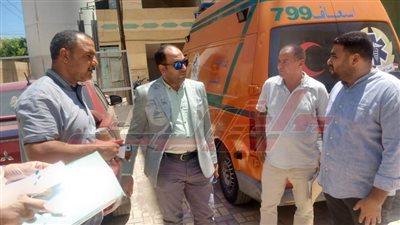 بدران ونائبه يتفقدان حملة «100 يوم صحة» ومستشفى منشأة عباس