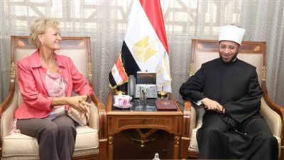وزير الأوقاف يستقبل سفيرة الاتحاد الأوروبي بالقاهرة 