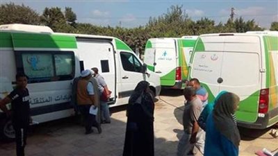 فحص 1502 مريض في قافلة طبية بمركز الواسطى ببني سويف ضمن 