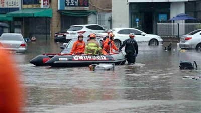 كوريا الجنوبية: مصرع 14 شخصا وفقدان 12 آخرين بسبب الأمطار الغزيرة