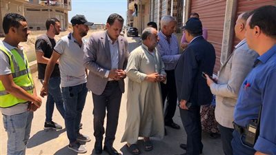 محافظ الدقهلية يتابع أعمال توصيل المياه للبر الشرقي في نبروه 