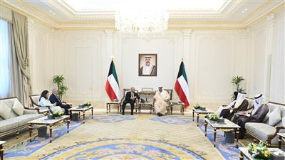 ولي عهد الكويت يستقبل كامل الوزير