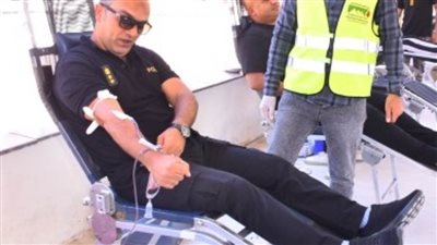 حملة للتبرع بالدم في مديرية أمن أسيوط