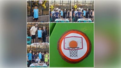 أسرة كرة السلة بنادي الزهور تحتفل بعيد ميلاد اللاعب حمزة حسام طلعت الثاني عشر 