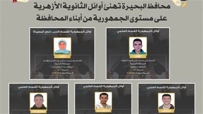 جاكلين عازر تهنئ أوائل الثانوية الأزهرية على مستوى الجمهورية من أبناء المحافظة