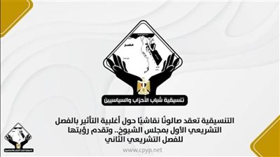 صالون تنسيقية شباب الأحزاب يناقش أغلبية التأثير بالفصل التشريعي الأول بمجلس الشيوخ