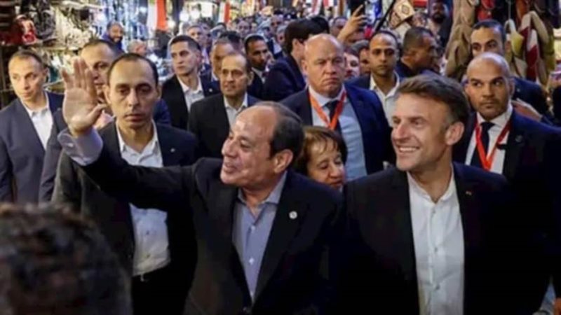 الرئيسان السيسي وماكرون