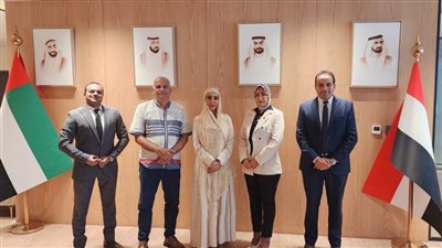 وفد جامعة دمنهور يلتقي الملحقية الفنية الإماراتية