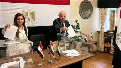 توافد المصريين بالنرويج في انتخابات مجلس الشيوخ