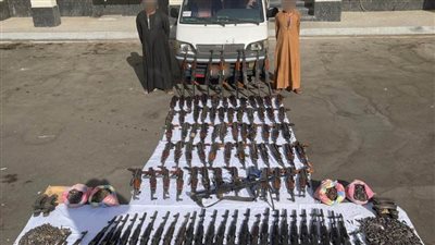 إحباط محاولة عنصرين جنائيين شديدي الخطورة لجلب أسلحة نارية بقيمة مالية 22 مليون جنيه