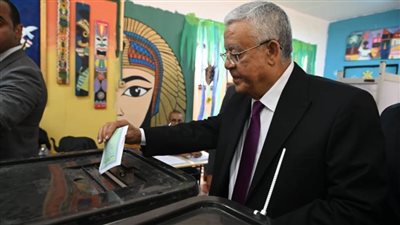 المستشار الدكتور حنفي جبالي  يدلي بصوته في انتخابات مجلس الشيوخ 2025