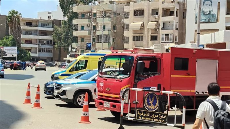 تواجد سيارات الإطفاء