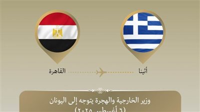 وزير الخارجية يتوجه إلى أثينا في زيارة ثنائية