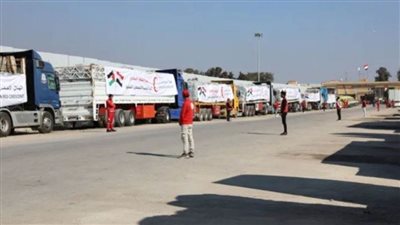عاجل.. إدخال 164 شاحنة مساعدات إنسانية إلي الفلسطينيين بقطاع غزة