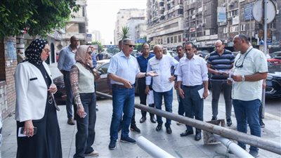محافظ الإسكندرية يتفقد بدء تنفيذ مشروع توسعة طريق الحرية