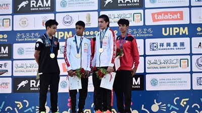 آدم شكري ومهند خضير يحرزان ذهبية تتابع الرجال ببطولة العالم للخماسي الحديث