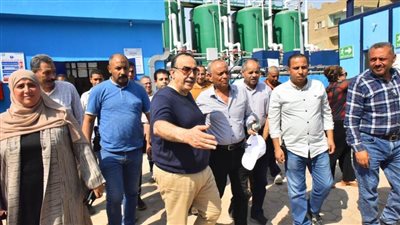 محافظ أسيوط يتفقد محطة مياه البورة بعد أعمال الإحلال والتجديد
