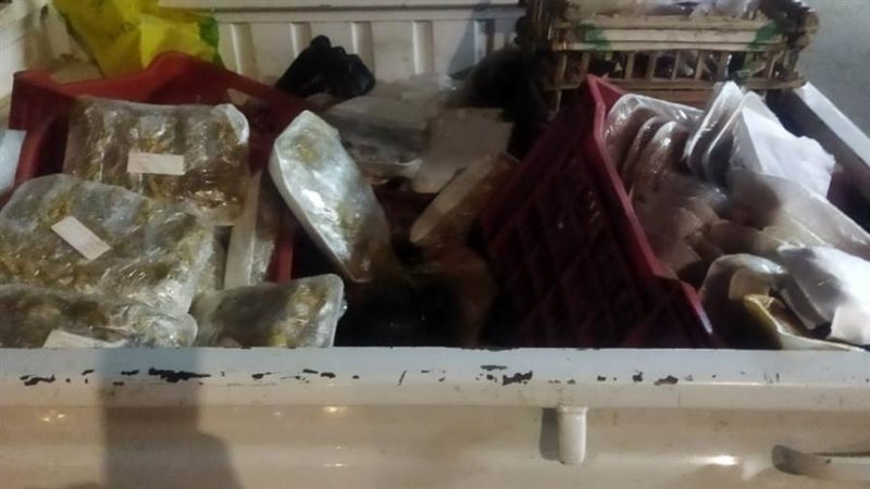 جانب من المضبوطات