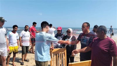 بالصور.. انطلاق المهرجان الرياضي للألعاب الشاطئية بمصيف بلطيم