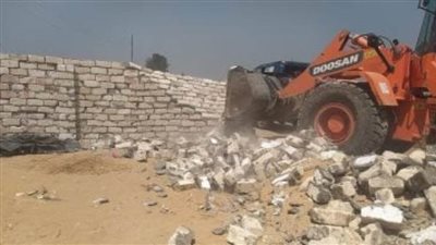 إزالة 8 حالات تعدٍ على أراضٍ زراعية بالأقصر