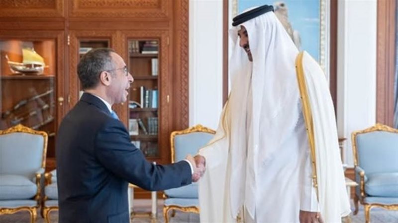 أمير قطر يستقبل سفير