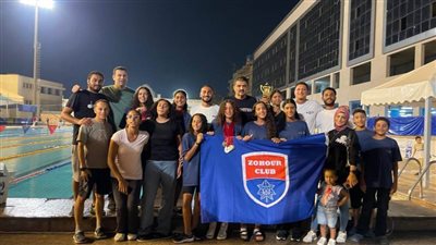 ناشئو الزهور يتألقون في بطولة القاهرة للسباحة.. والفتيات يحققن المركز الثاني