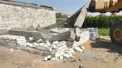 إزالة 518 حالة تعدٍ على الأراضي وأملاك الدولة بالمنيا 